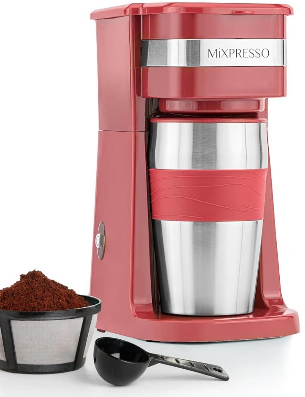 Mixpresso Burgundy Single Cup Coffee Maker